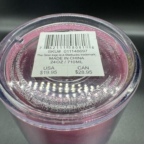 2024 Starbucks Magenta Exotic Flowers Floral MOTHERS DAY Tumbler Cold Cup Venti - Picture 4 of 6